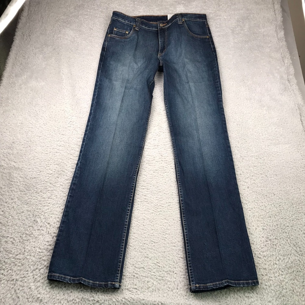 Lawman Jeans Womens 13/14 (34x34) Blue Stone Wash Bareback Vintage Western